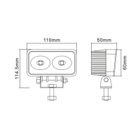 CREE heavy duty led breedstraler 20 watt 20W